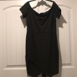 Black/White Pinstrip Dress